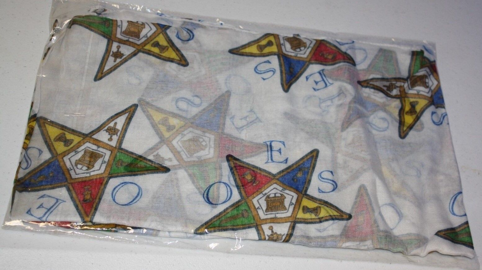 Order of the Eastern Star OES Extra Large Scarf- New