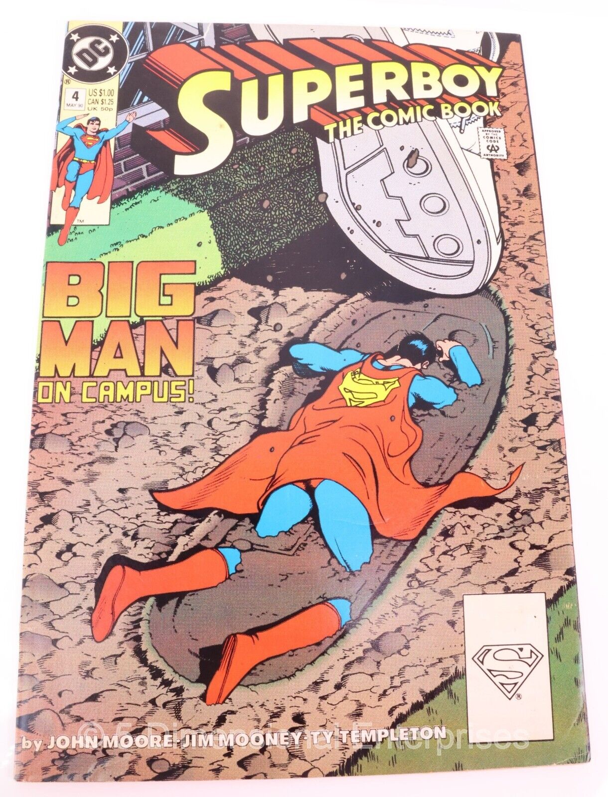 SUPERBOY: THE COMIC BOOK #4 (DC Comics, May 1990) VF - Moore Mooney Templeton