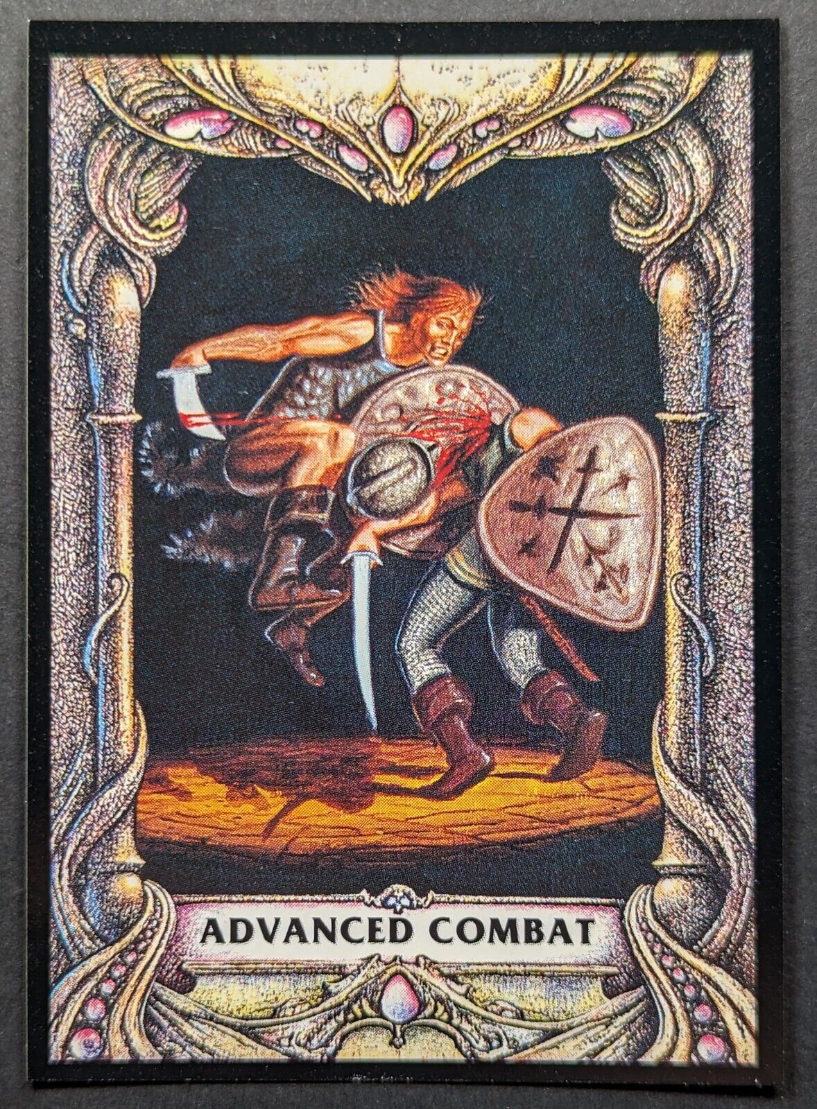 Advanced Combat Warrior Fight 1993 Merlin Battle Cards Card #105 (NM)