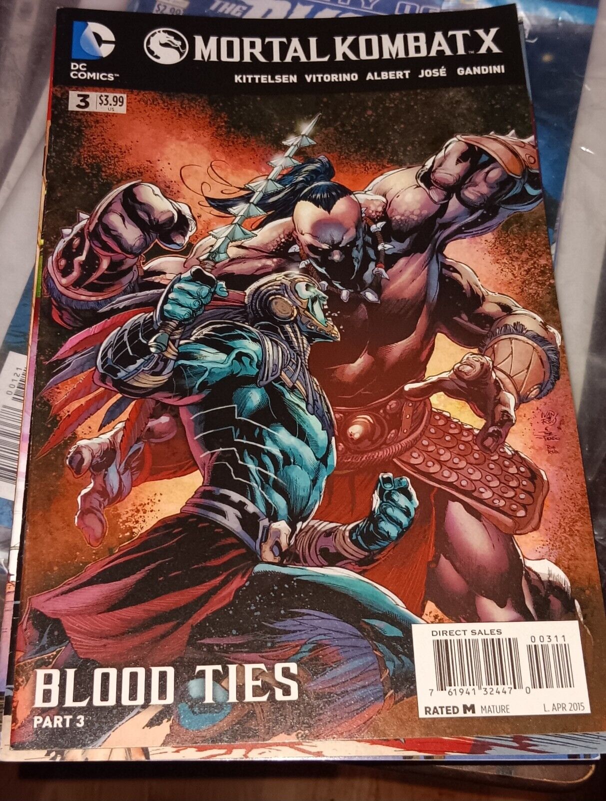 comic books DC COMICS MORTAL COMBAT X BLOOD TIES PART 3