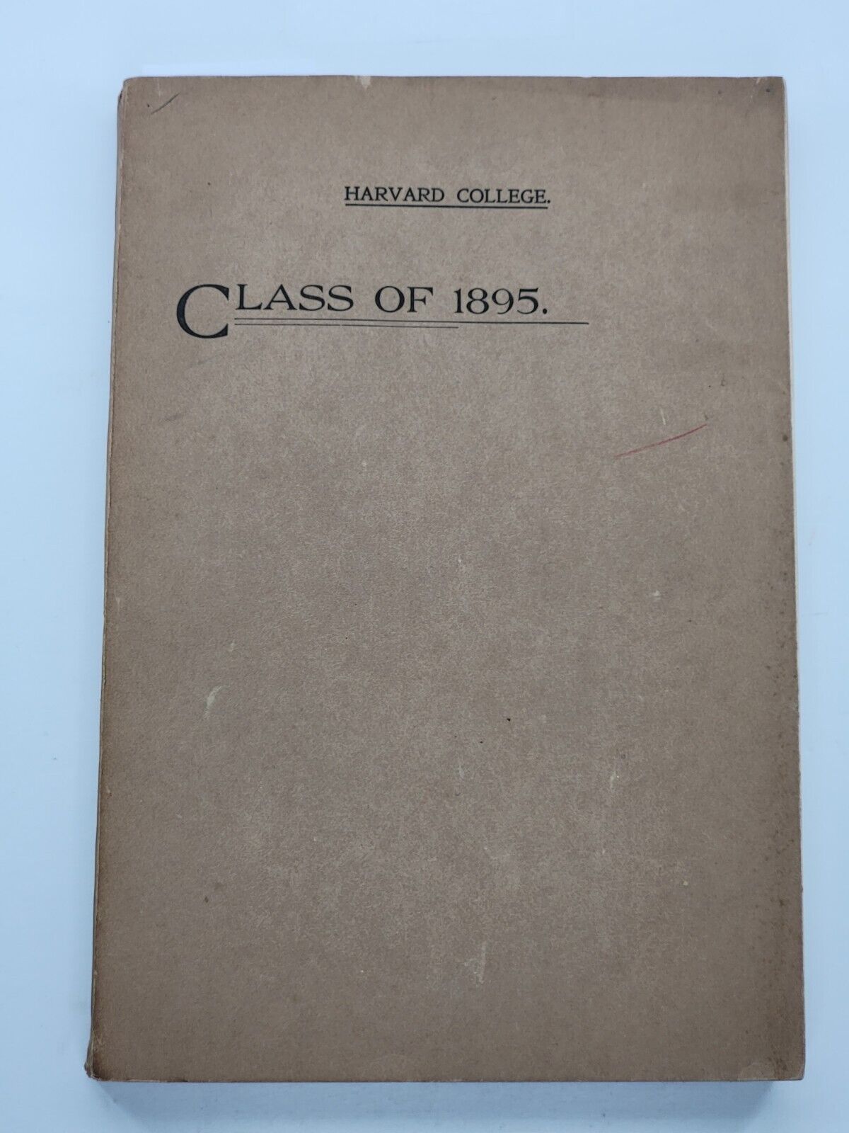 RARE ANTIQUE 1898 Harvard College Class of 1895 Secretary's Report No 1