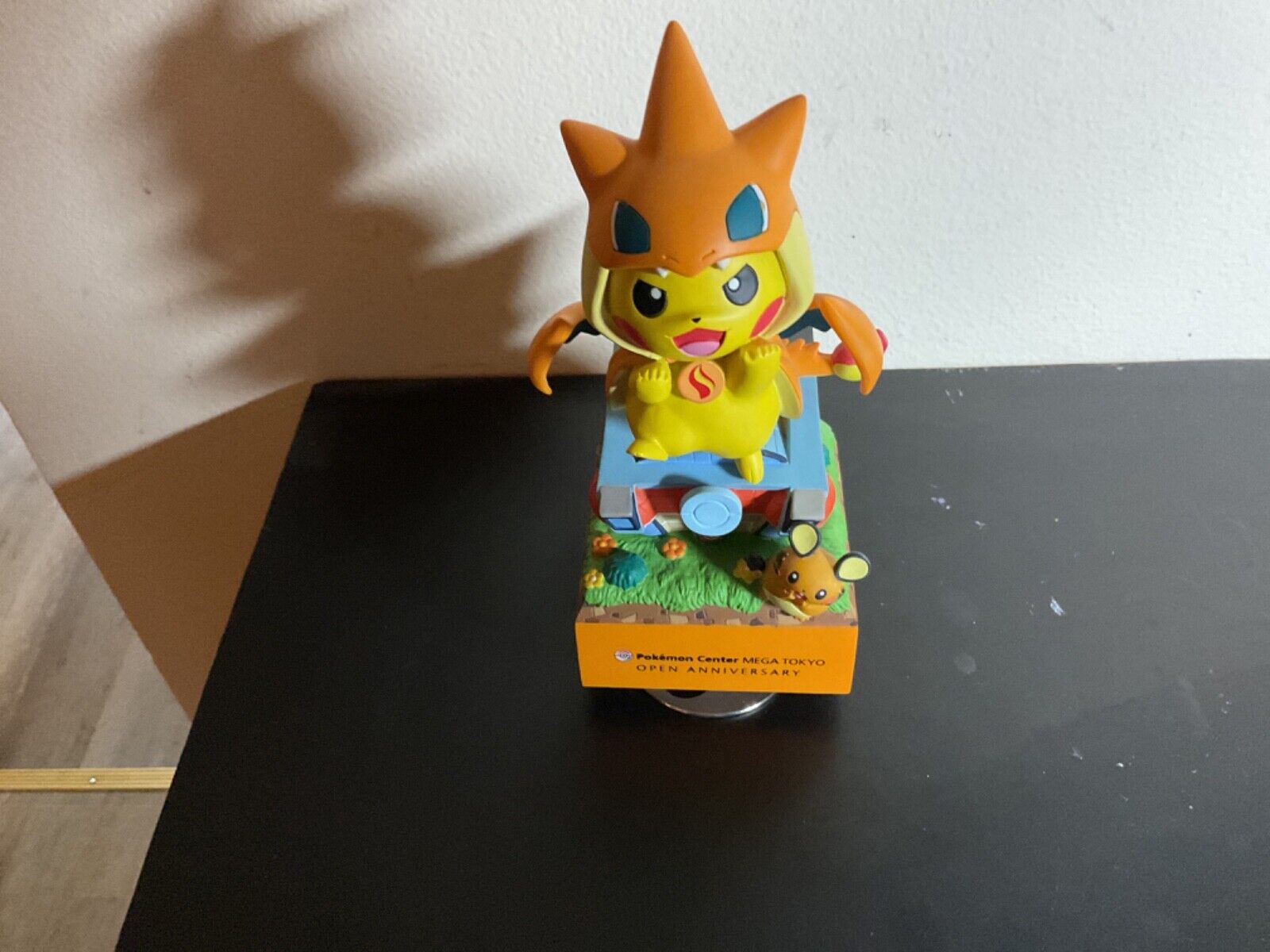 Pokemon Center Japan Mega Tokyo Open Memorial Pikachu Music Box Pikazard Dedenne