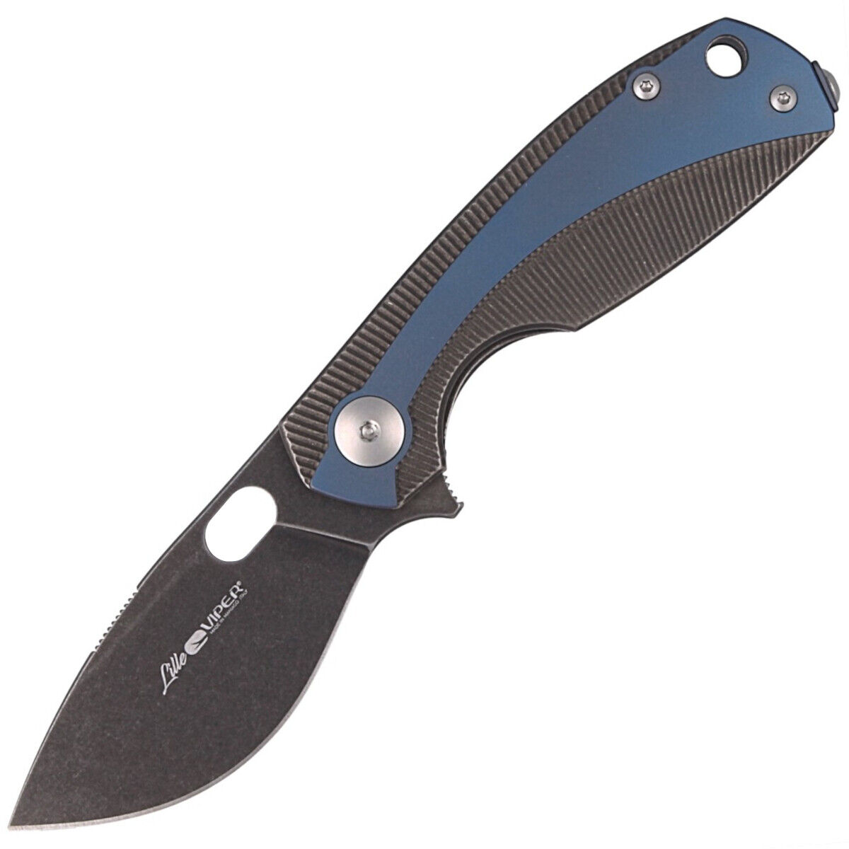 Viper Lille Blue Titanium Knife, Dark Stonewashed V5963TIBL