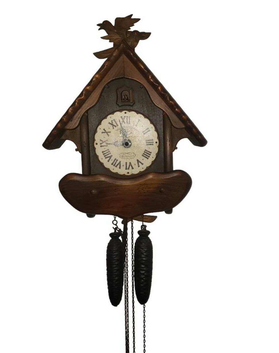 Vintage Cuckoo Clock New England Clock Company With Weights