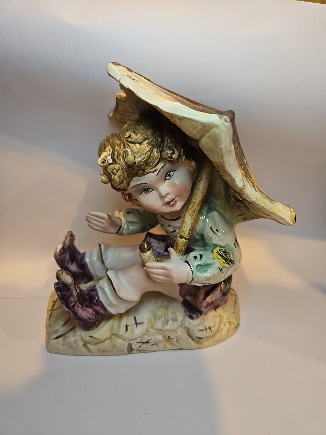 Vintage Italian Porcelain Figure Figurine Hand Painted Collectible Decorative