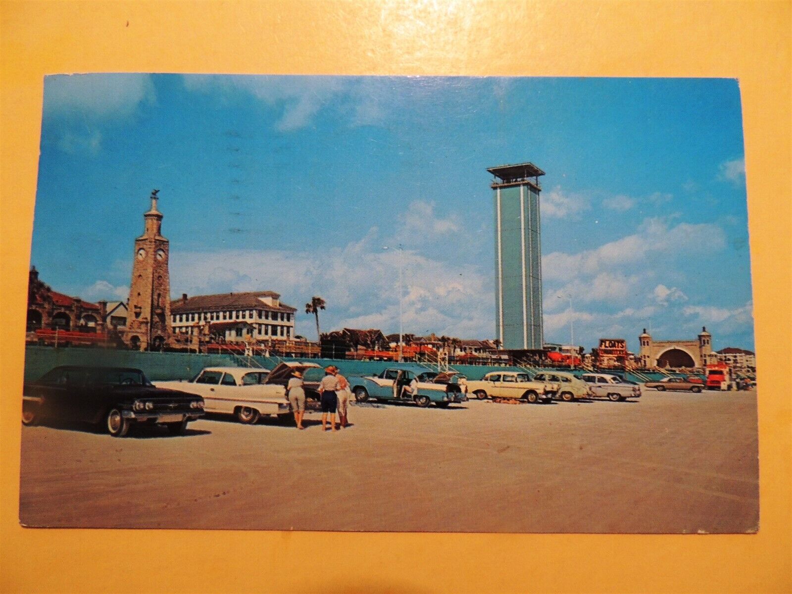 Daytona Beach Florida vintage postcard Lookout Tower 1965