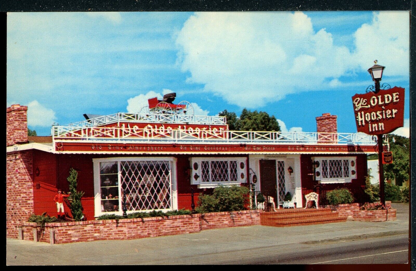 Ye Olde Hoosier Inn Stockton California Roadside Hwy 99 Vintage Postcard R108