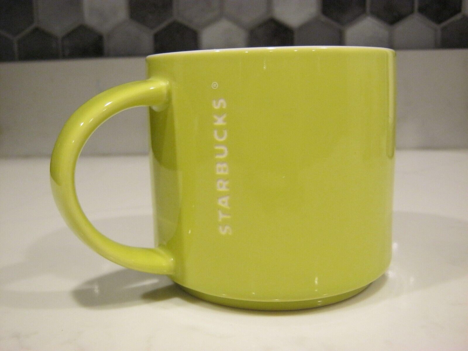 Starbucks Solid Lime Spring Green 14oz Mug 2012
