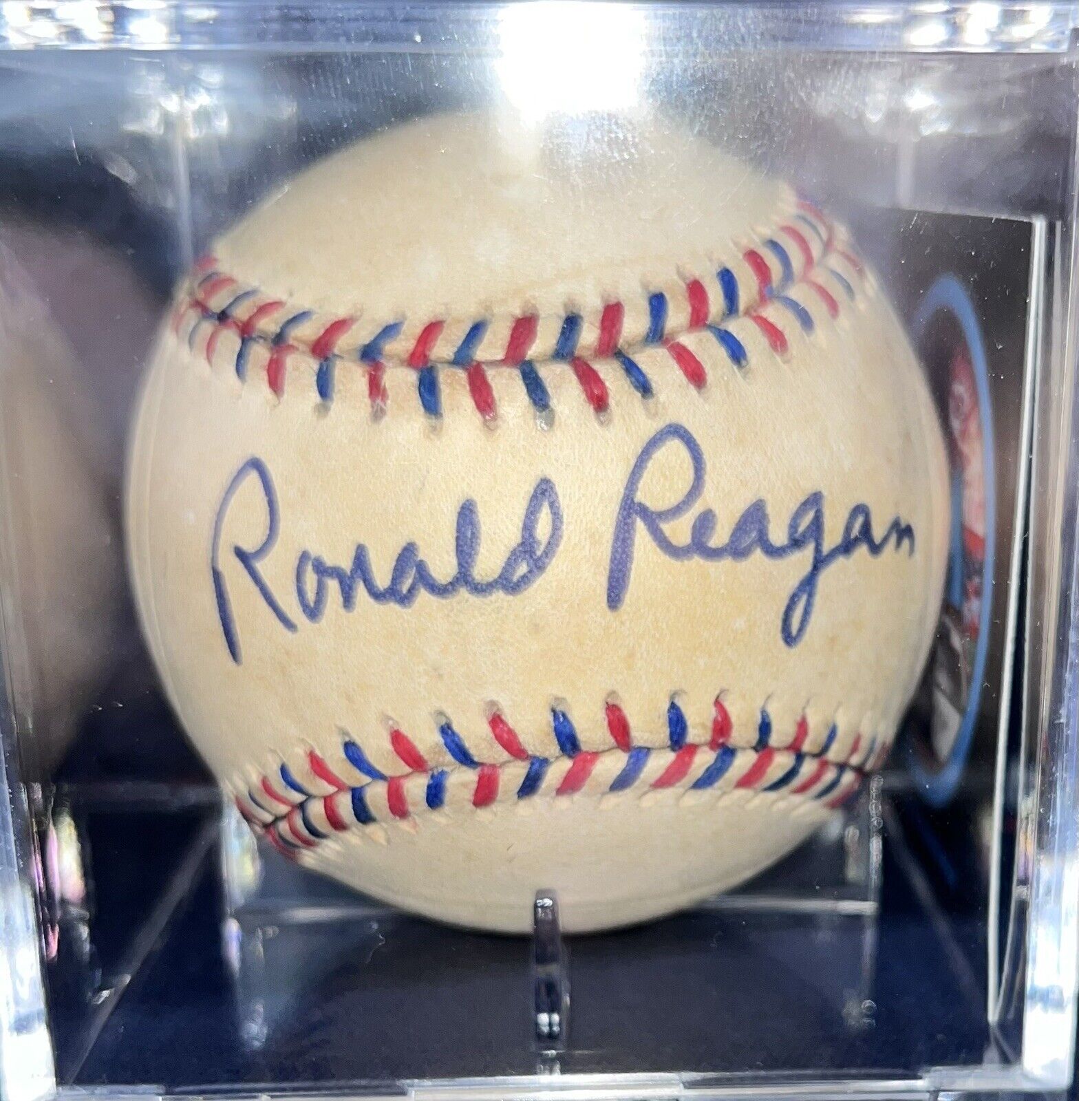 President Ronald Reagan Signed Autographed Baseball COA Includes Tshirt