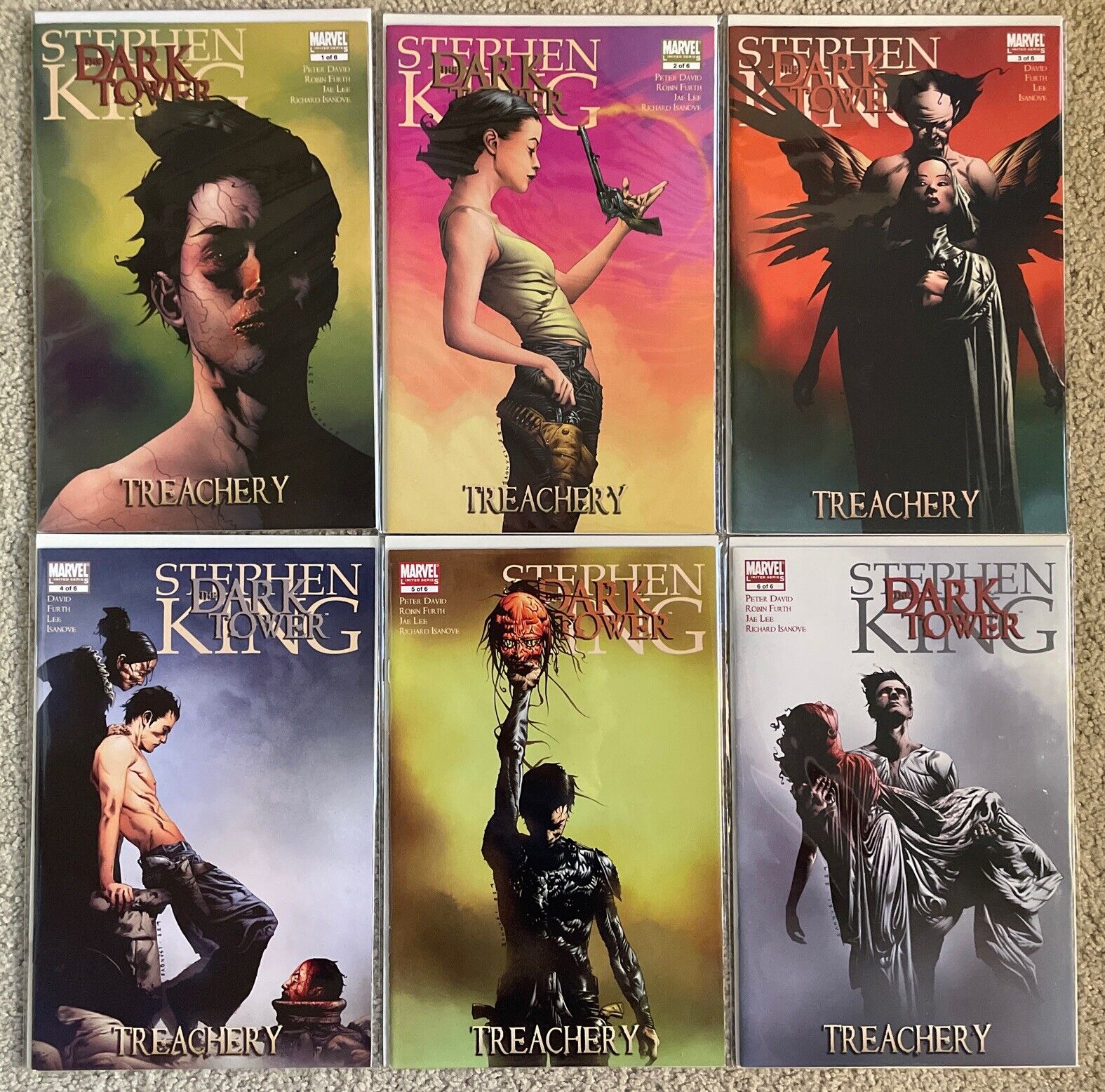 Stephen King Dark Tower Treachery 1-6 Complete Series Set 2008 Marvel Comics Lot