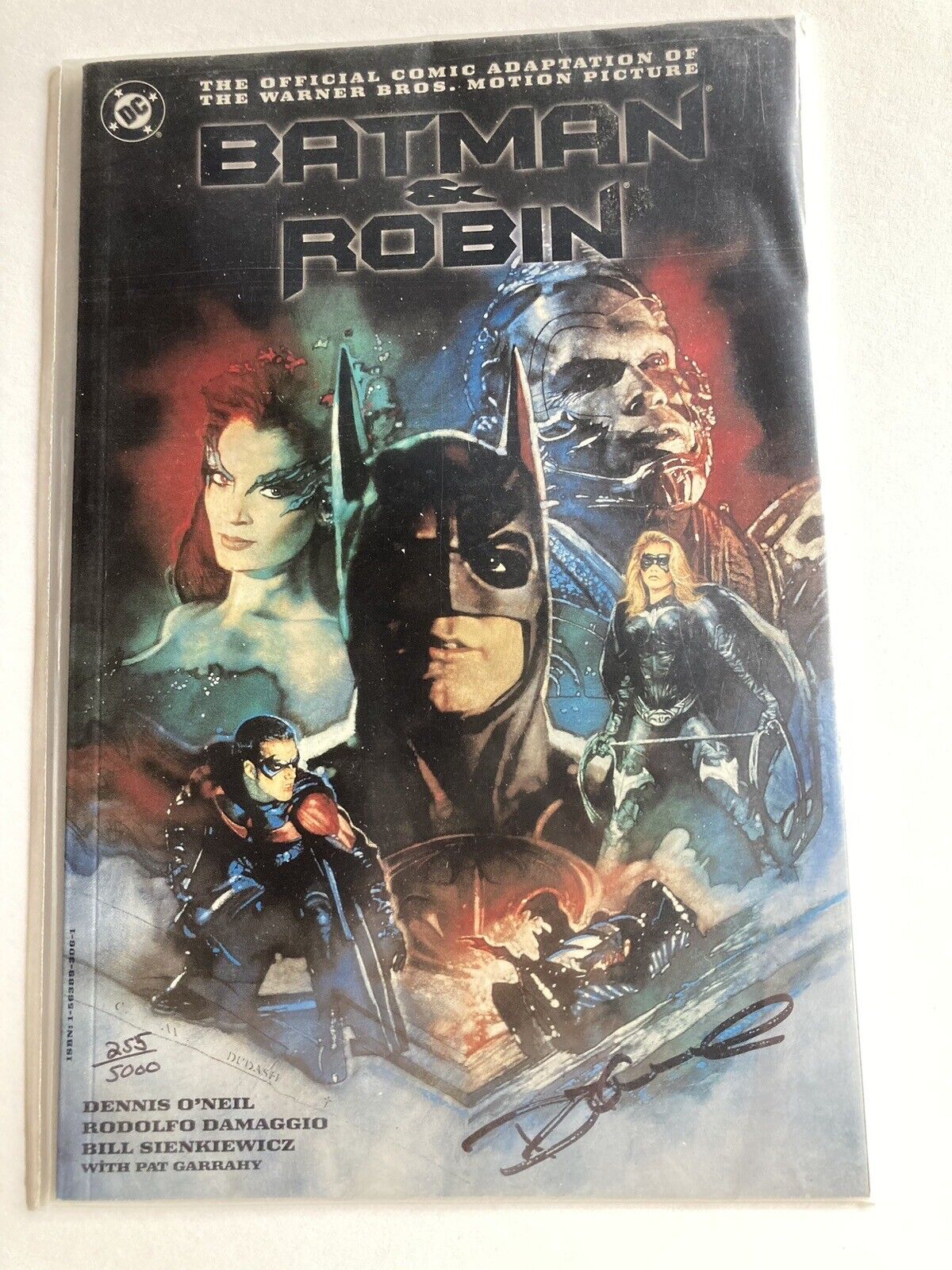 1997 Batman And Robin Official Comic Adaption of the movie Signed Dennis O’Neil 