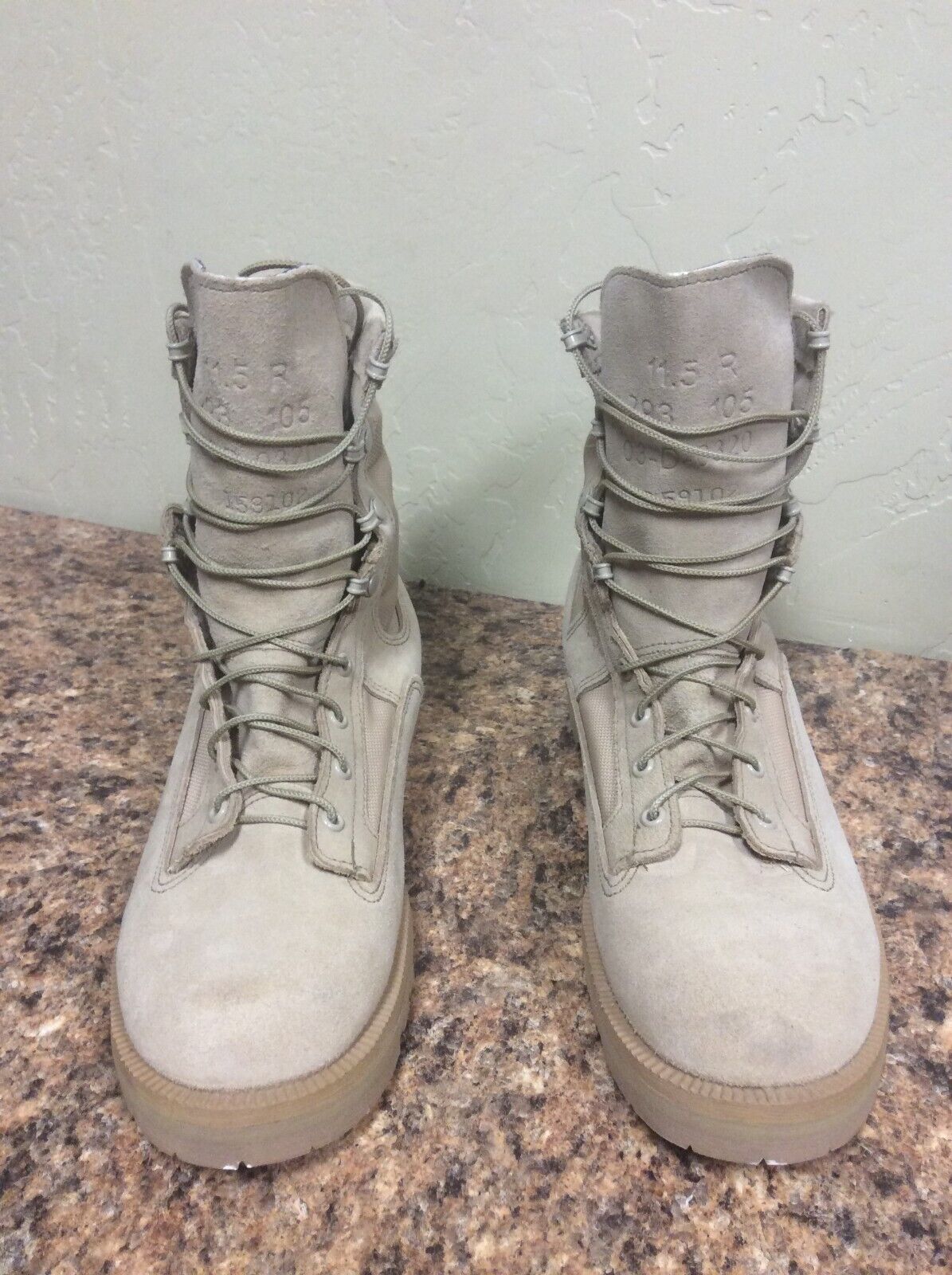 WELLCO MILITARY BOOTS GORE-TEX TEMPERATE WEATHER DESERT TAN SIZE 11.5R