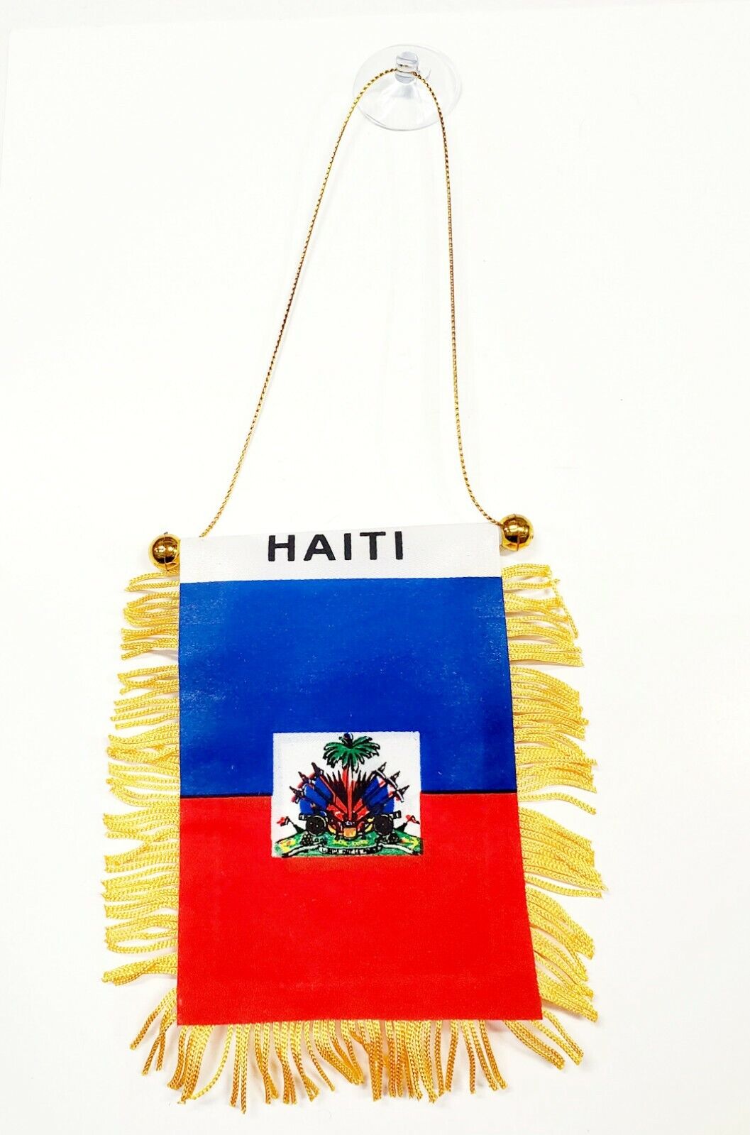 HAITI MINI  FLAG CAR WINDOW HANGER