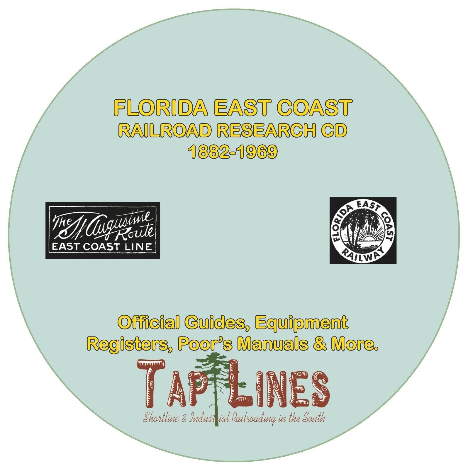 FLORIDA EAST COAST OFFICIAL GUIDES, EQUIPMENT REGISTERS & RESEARCH SCANNED TO CD