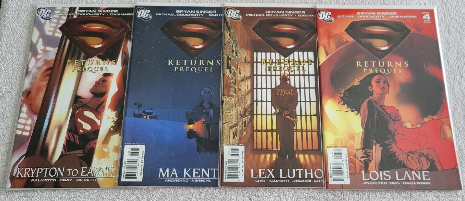 DC Comic Books....Superman Returns Prequel #1-4, 2006, Very Good Condition