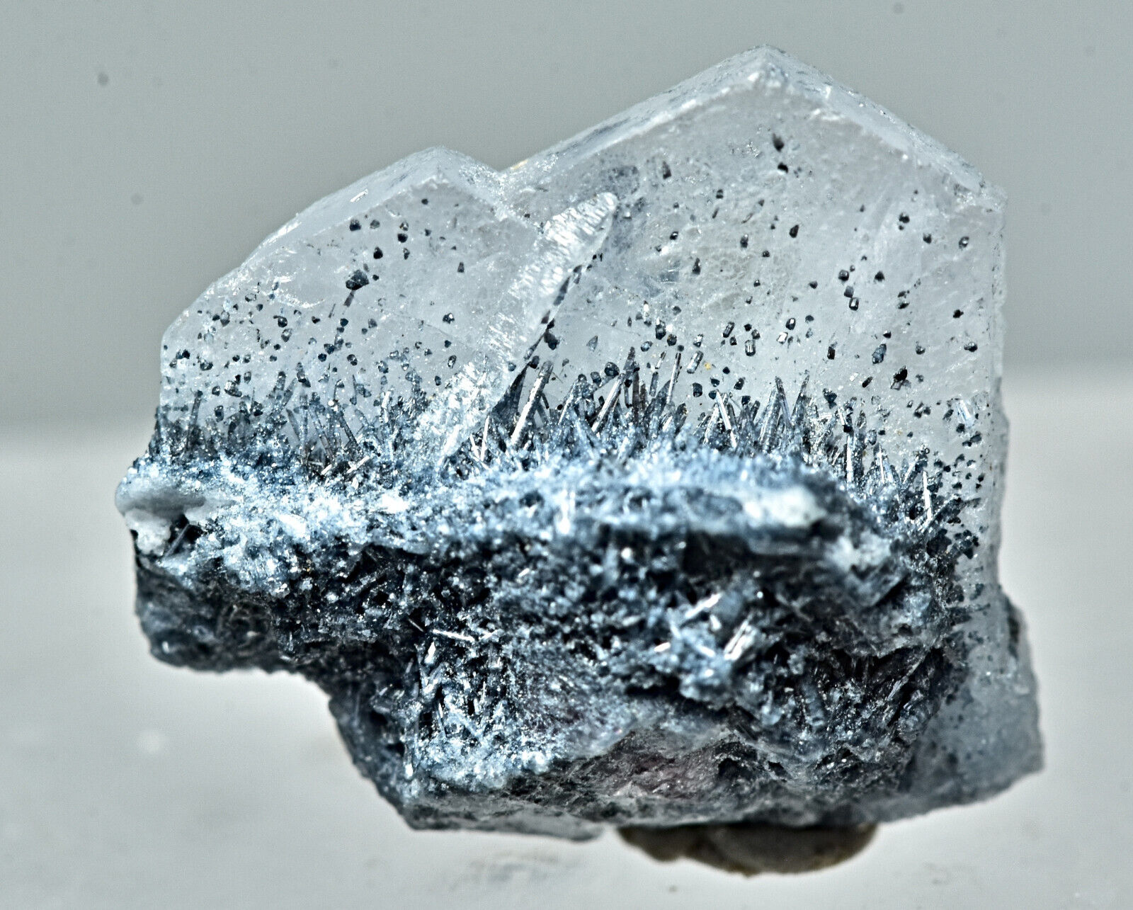 Amazing Unusual Vorobyevite Beryl Rosterite Crystal with Tourmaline