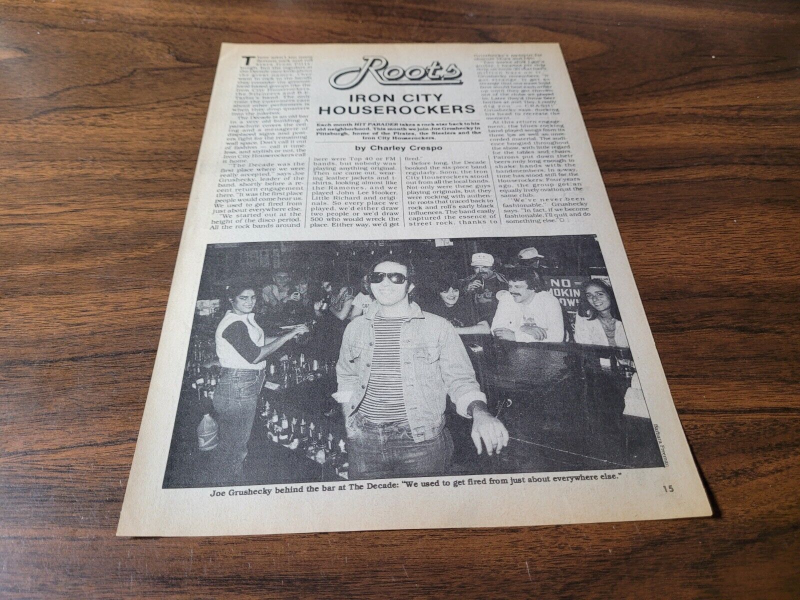 Iron City Houserockers 1982 Hit Parader Magazine Article