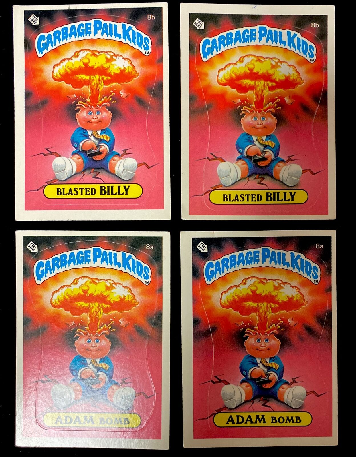 1985 Topps Gpk Garbage Pail Kids Complete Set Adam Bomb Series 1 84 Cards