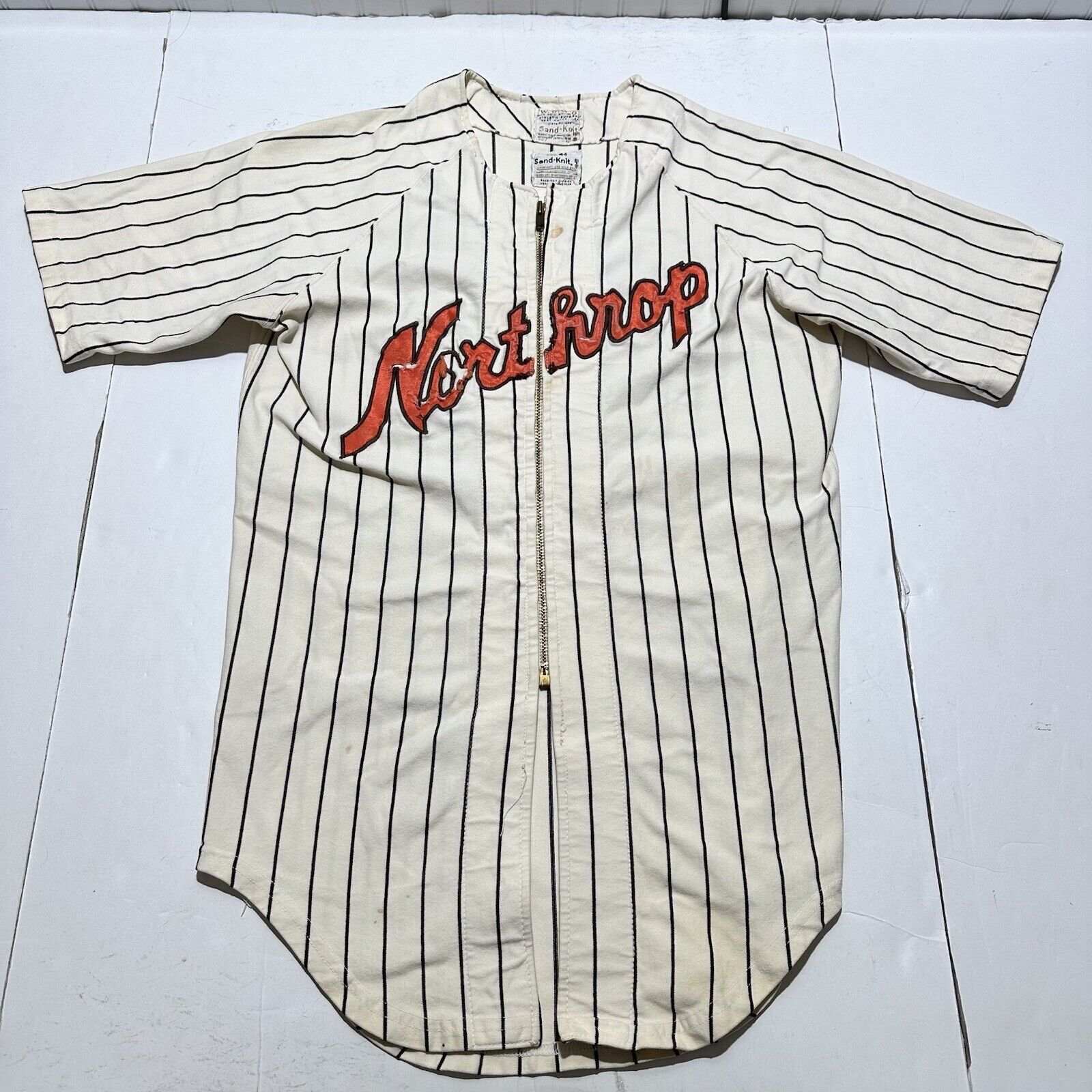 Vintage Northrop High School Baseball Jersey Men’s Size 44 Talon Zipper Stitched