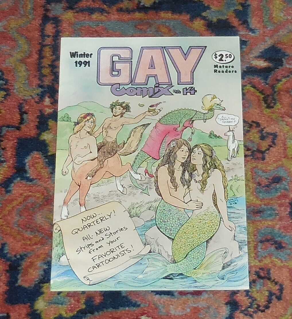 GAY COMIX 14 - 1991 - GREGORY - CRUSE - 1ST PRINT - LGBTQA COMICS - LOOK