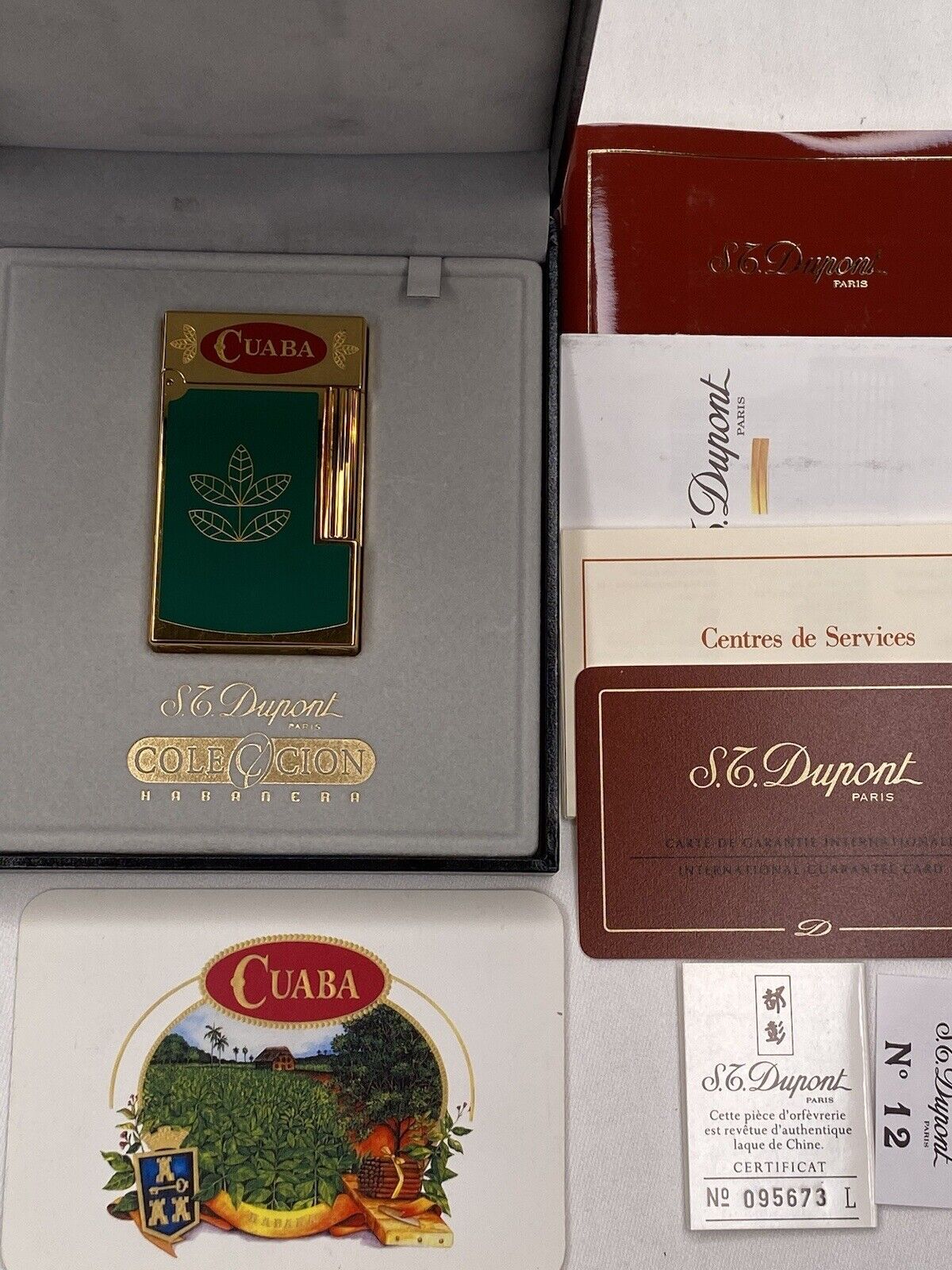 S. T. DuPont CUABA Lighter Habanero Collection Line 2 RARE