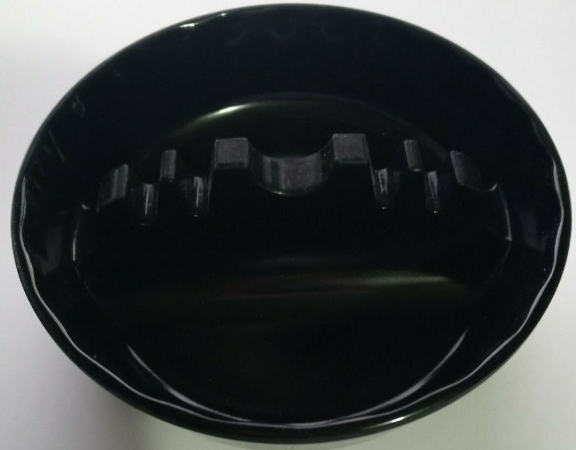 Black Round 5 ins Cendrier Cigarette And Cigar Ashtrays, For Bars, homes, Club