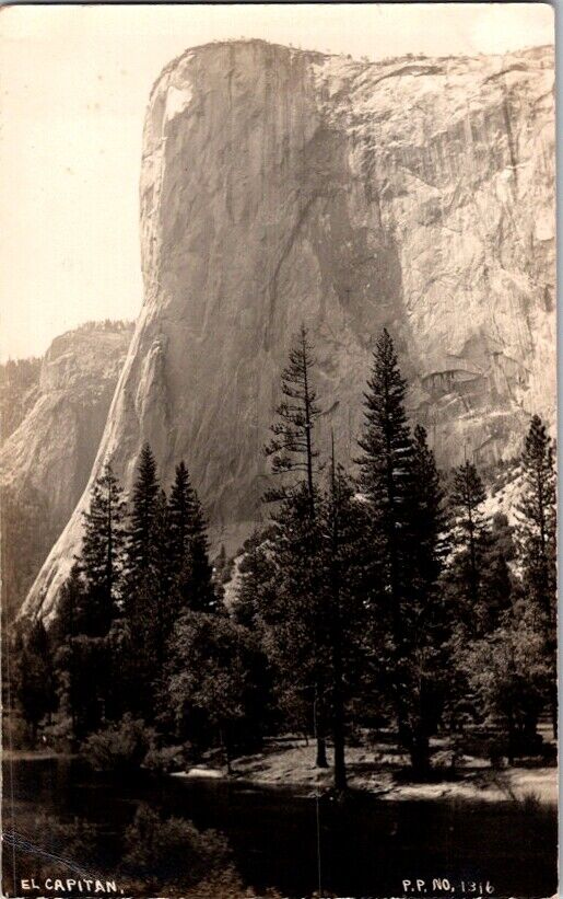 RPPC Postcard El Capitan Yosemite National Park CA California c.1904-1918  J-700