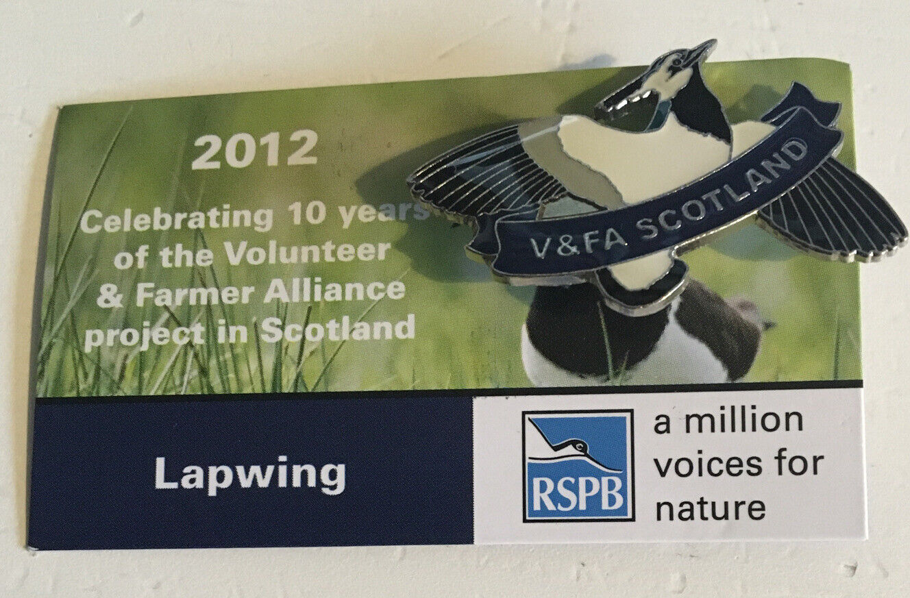RSPB Pin Volunteer & Farmer Allaince Anniversary 2012 Special RARE