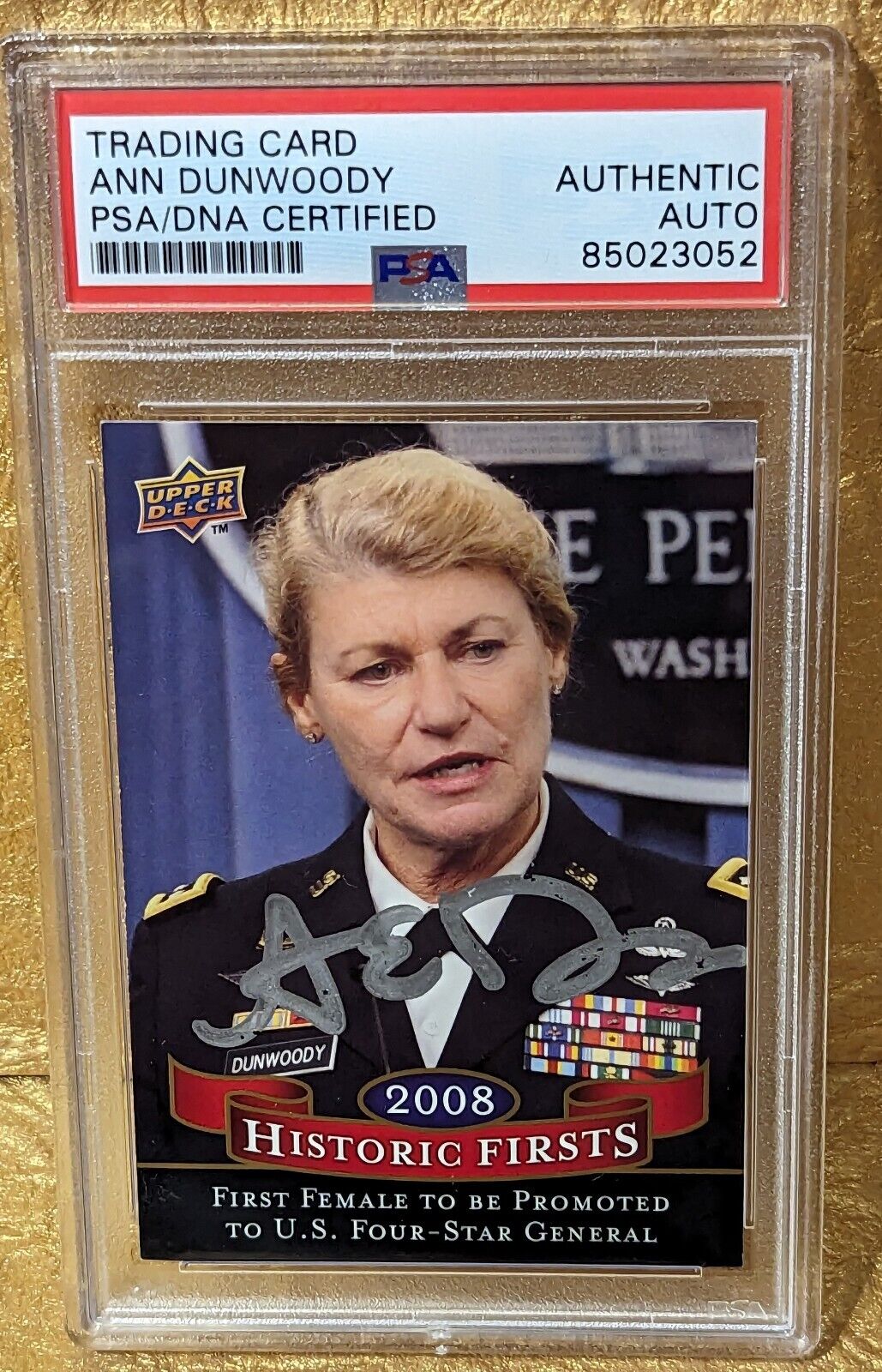 General Ann Dunwoody Autograph Signed Card 🪖