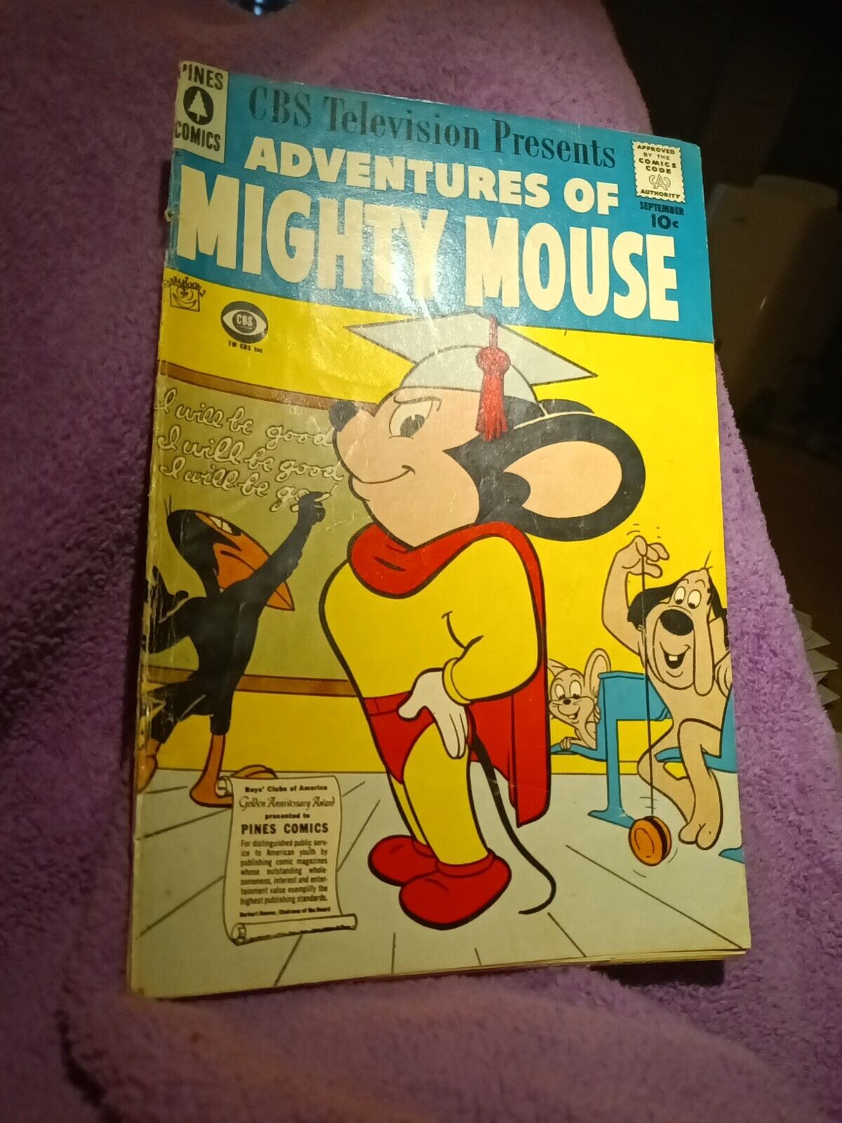 ADVENTURES OF MIGHTY MOUSE #140 1958 PINES COMICS SILVER AGE TERRY TOONS