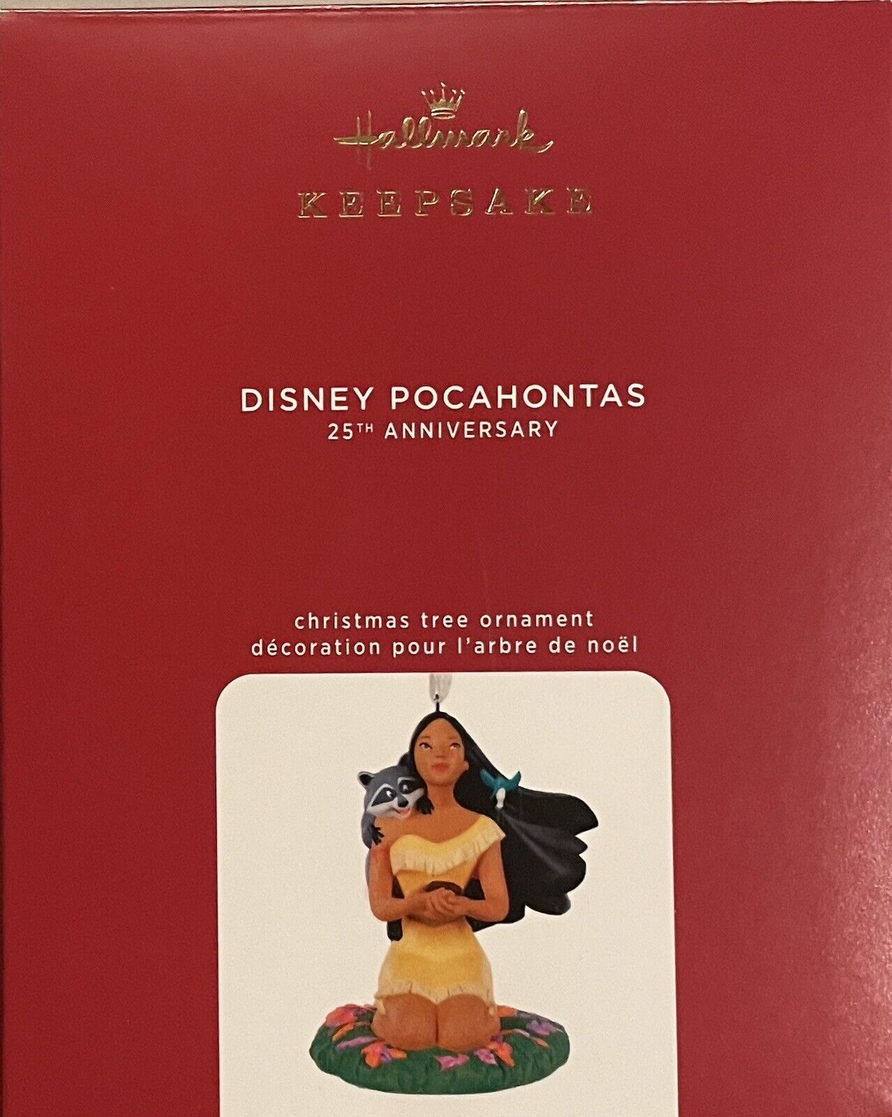 Hallmark Ornament 2020, Disney Pocahontas 25th Anniversary, Porcelain