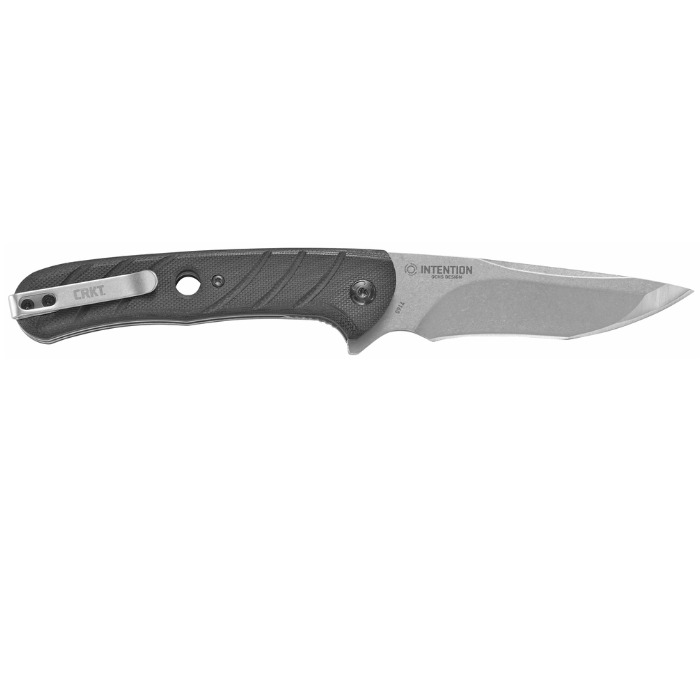 CRKT 7160 Intention Folding Knife, Black G10 Stonewash Assisted Open, New in box