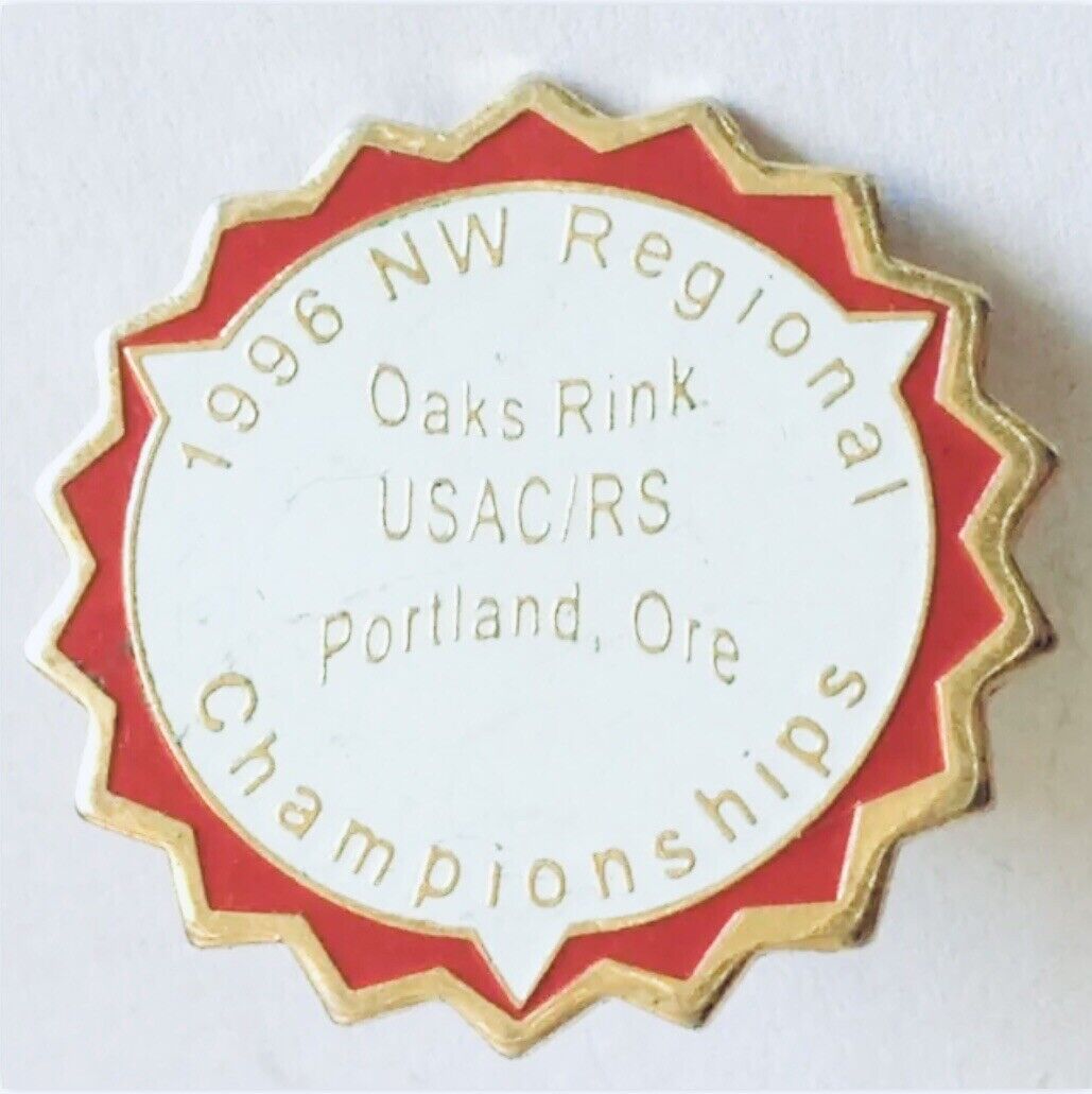 1996 Northwest University Championships Oaks Rink Portland Pin Badge Rare (E5)