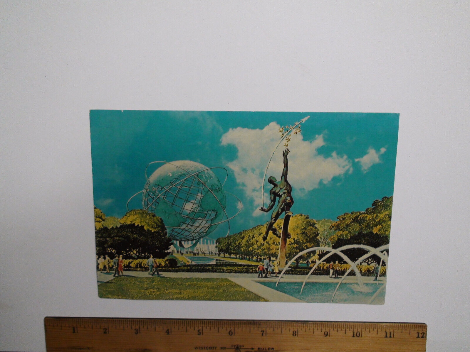 Plaza Of The Astronauts 1964 - 1965 New York World\'s Fair Giant Postcard Unused