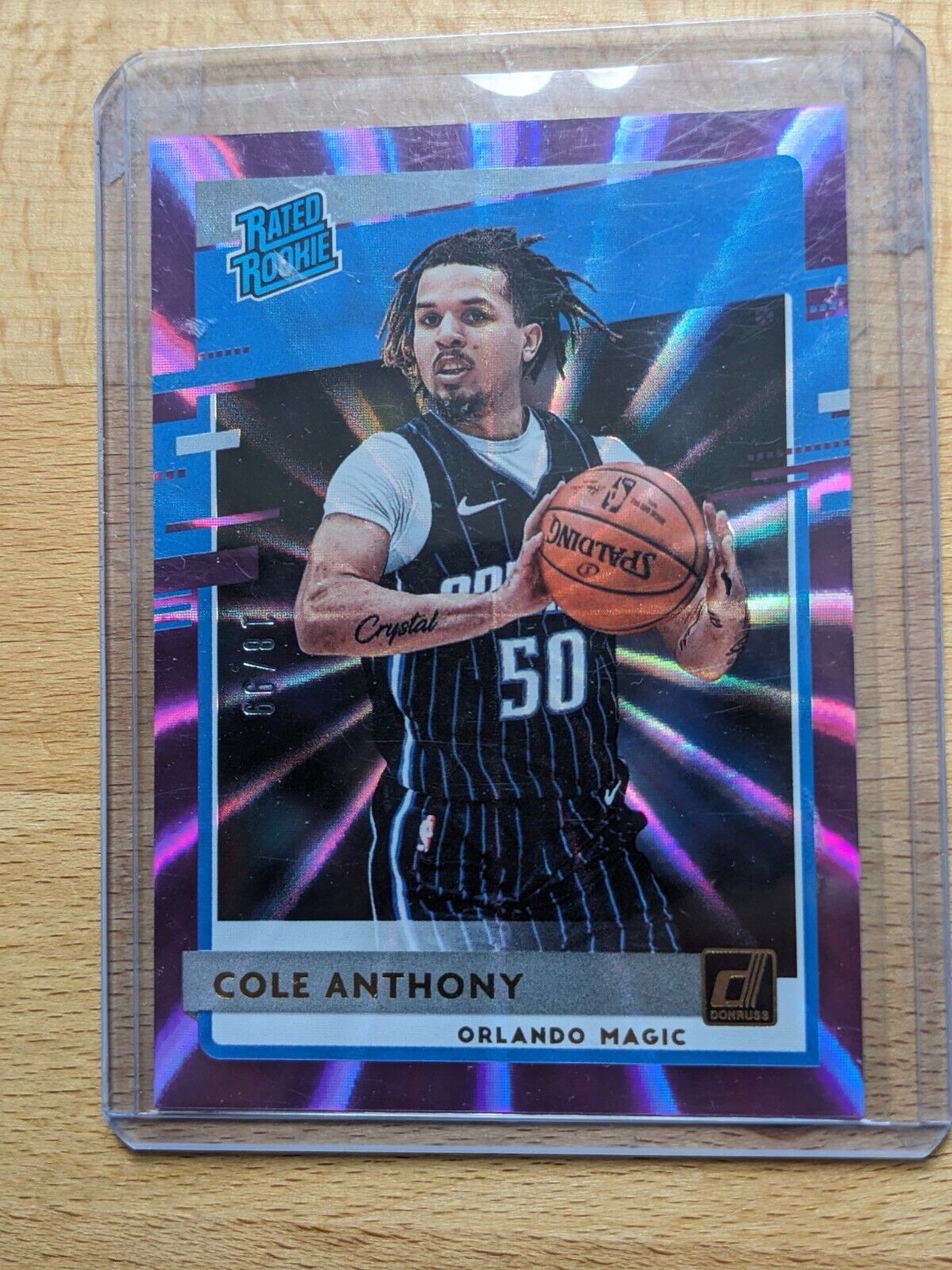 2020-21 NBA Donruss Cole Anthony Numbered /99 Panini
