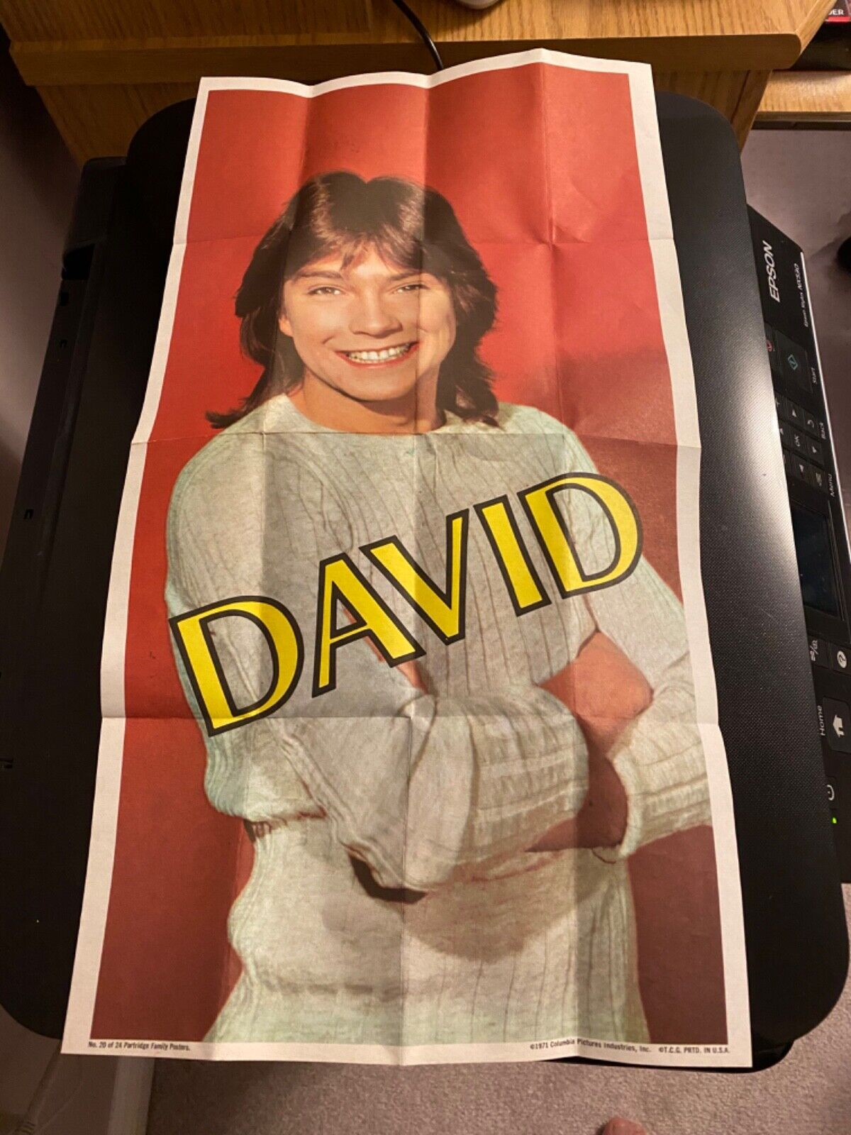 1971 The Partridge Family Poster David Cassidy Mint Poster  20/24 lllll