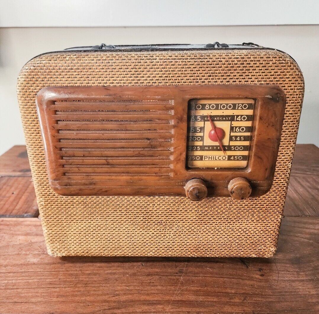 VTG Philco 41-81T Portable Tube Radio 1941