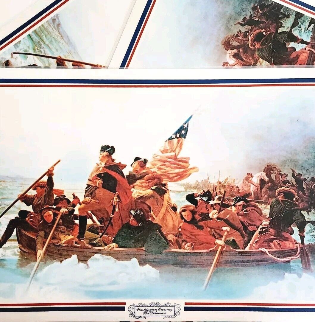 Washington Crossing Delaware Bicentennial 1976 Placemats Lot Of 3 Vintage DWHH12