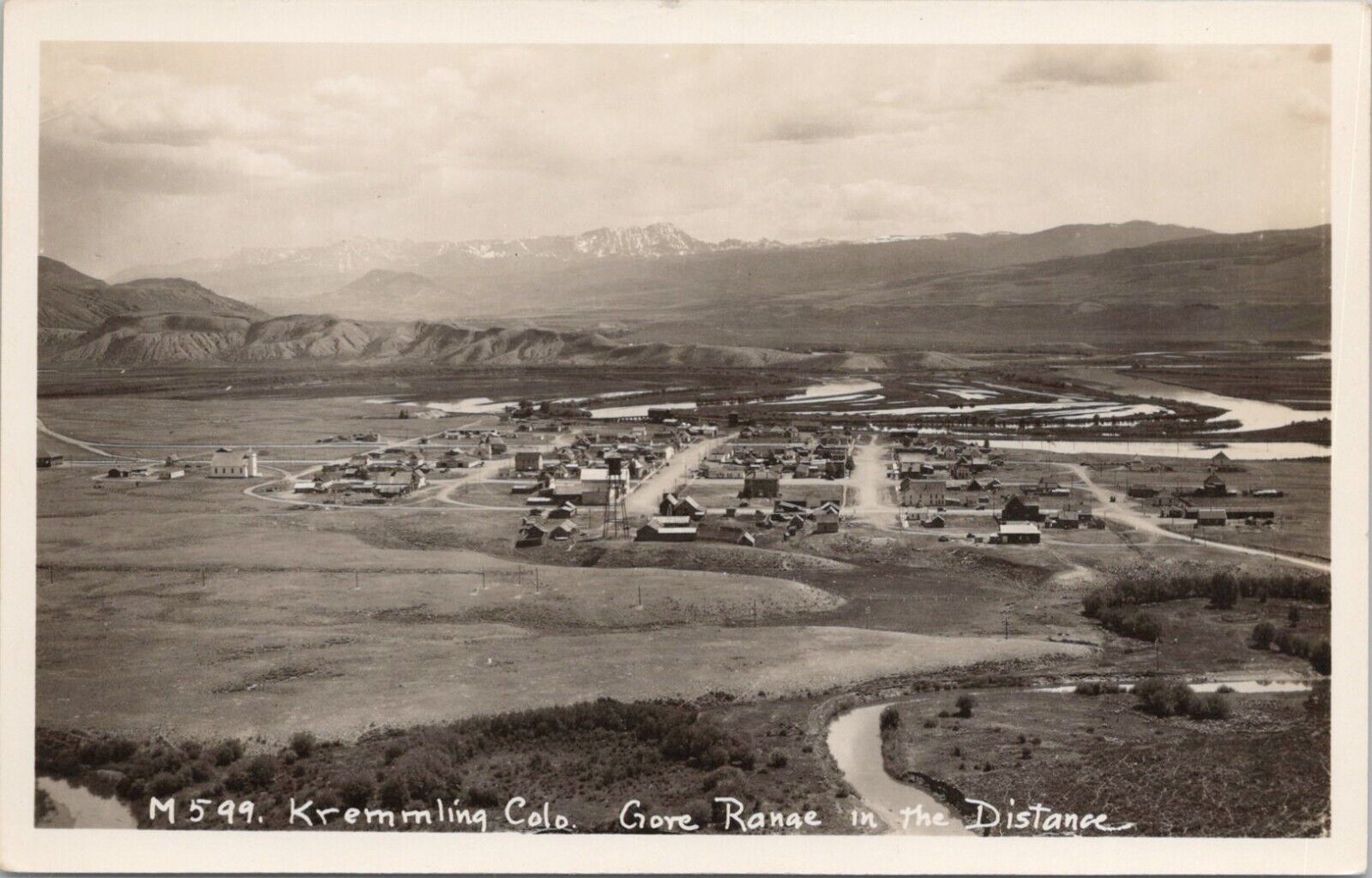 RPPC Kremmling Colorado - Panoramic Town View - 1930s era