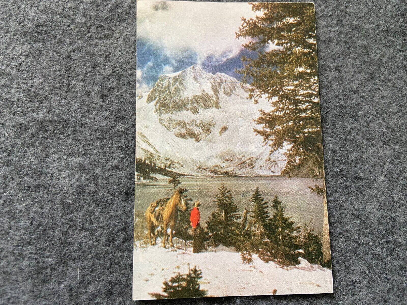 Snowmass Lake and Capitol Peak, in the Colorado Rockies Vintage Postcard