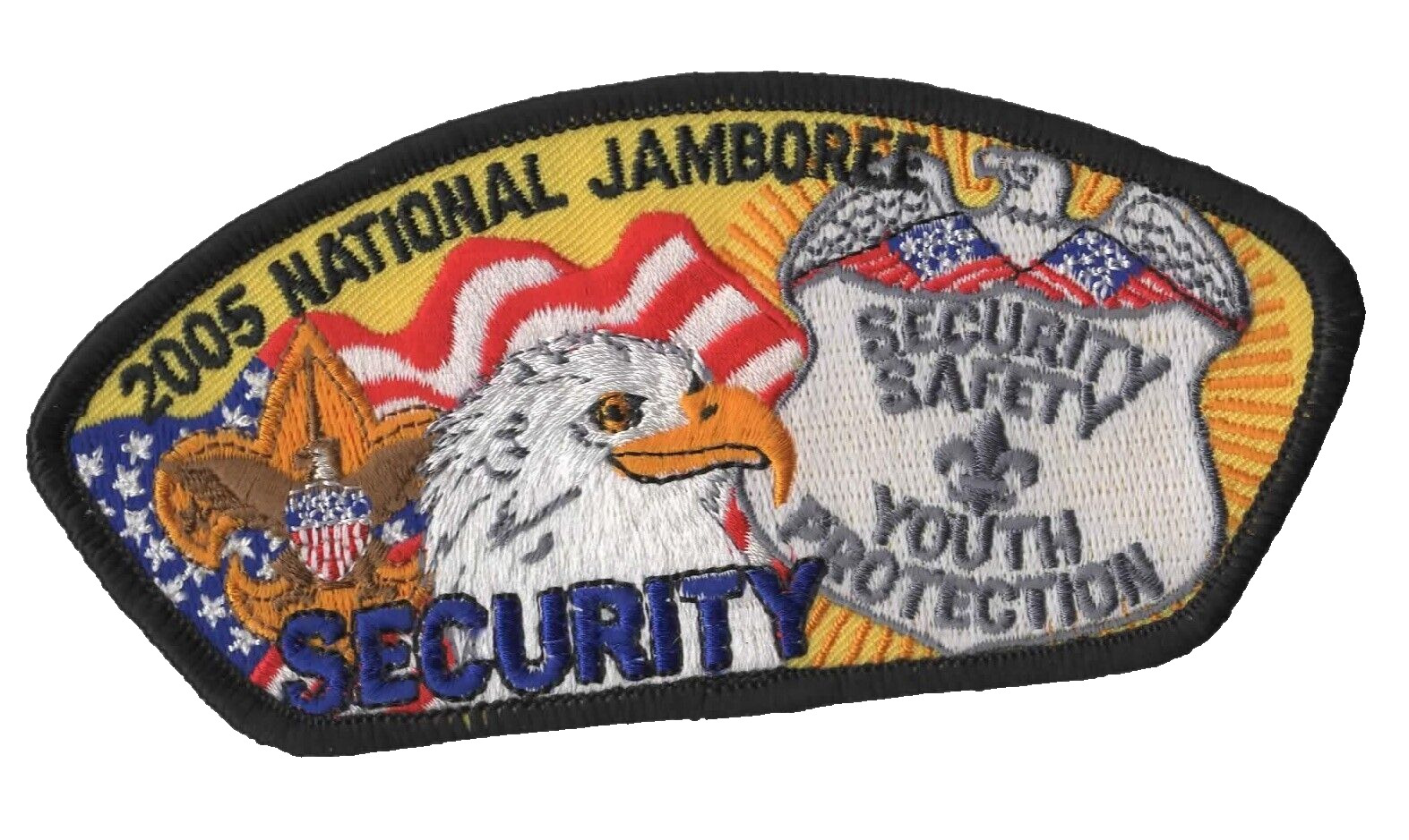 2005 Jamboree Security Youth Protection JSP Black Bdr (AR133)