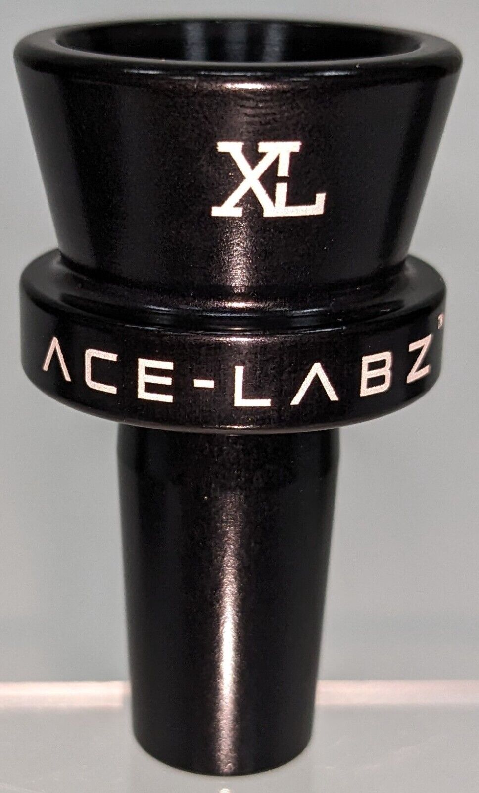 Ace-Labz TITAN-BOWL XL 14mm Metal Unbreakable Slide Single Hole Stem Black