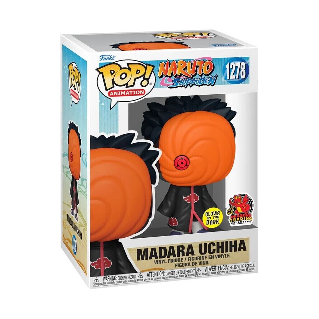 Funko POP Madara Uchiha Naruto Shippuden #1278 GITD Dragons Trading Exclusive