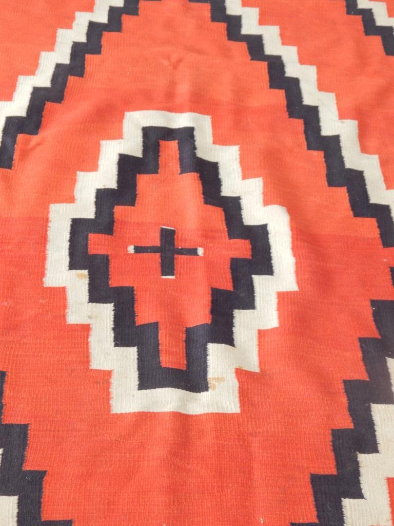 IMPORTANT + EPIC - GIANT 62X97'' ALL GERMANTOWN GANADO RED NAVAJO INDIAN RUG