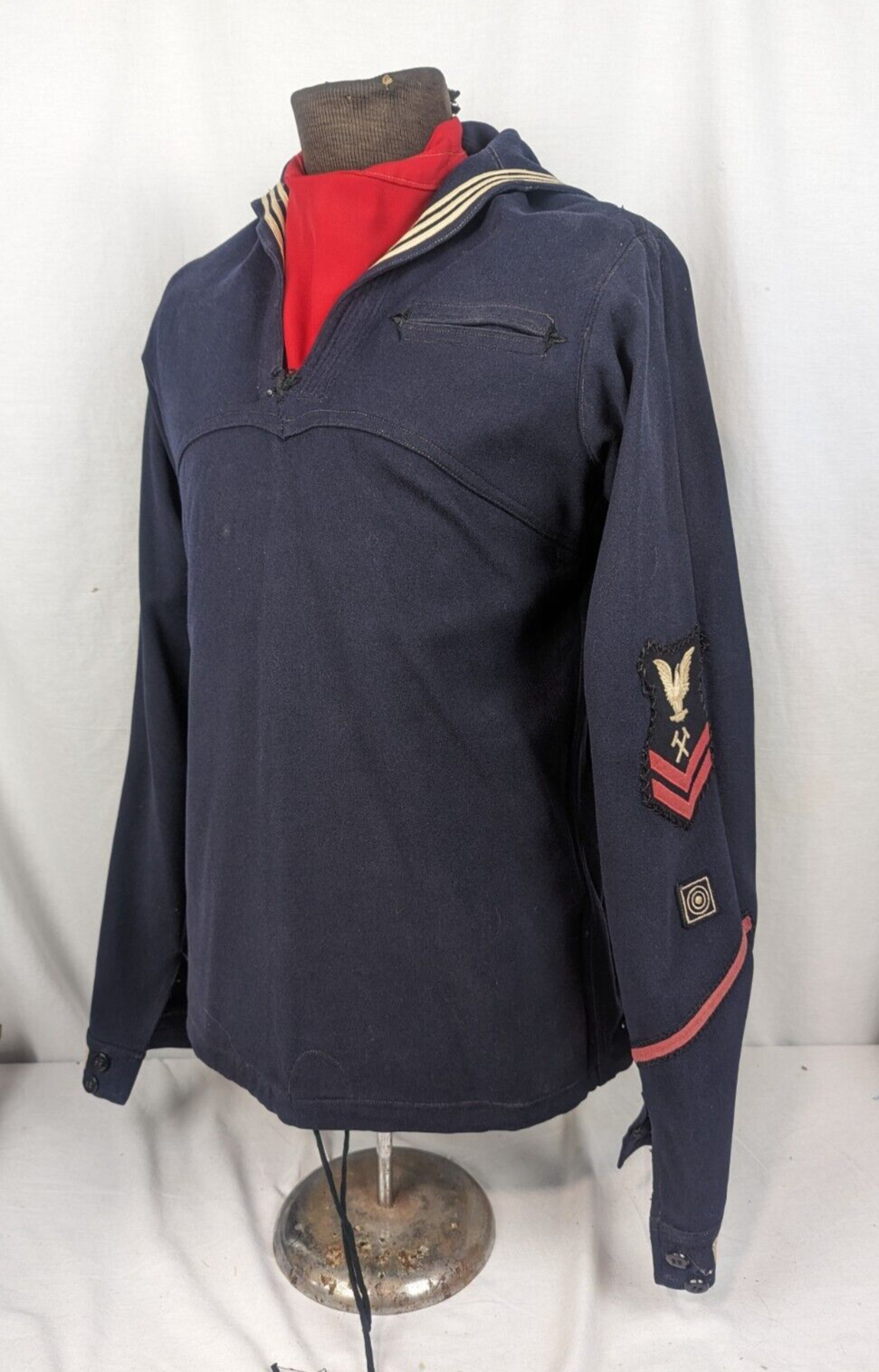 WWI pre WWII US Navy Carpenters Mate Expert Rifleman Jumper Uniform