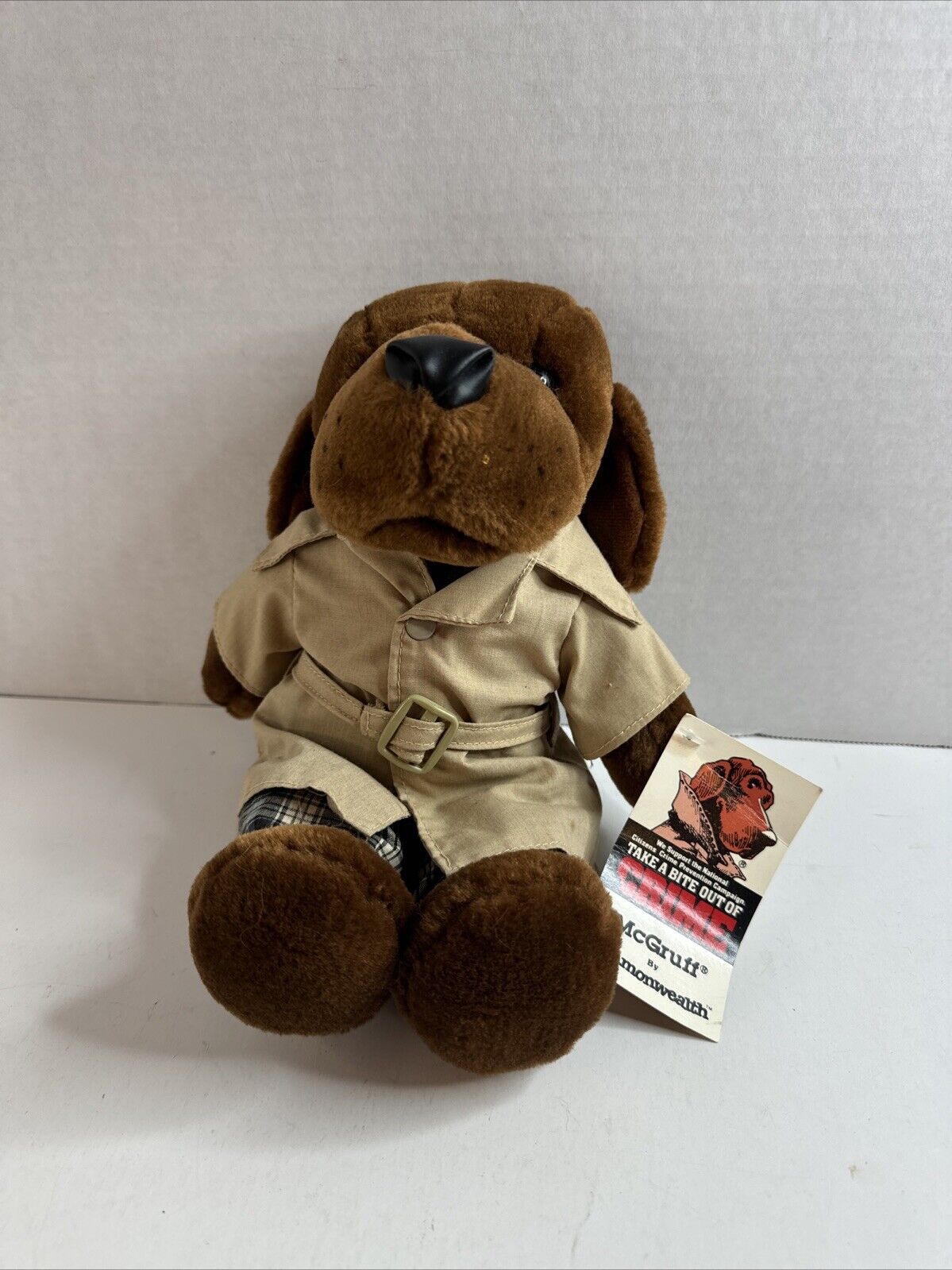 McGruff The Crime Dog Vintage Plush 11” Commonwealth Toy 1989 with NWT