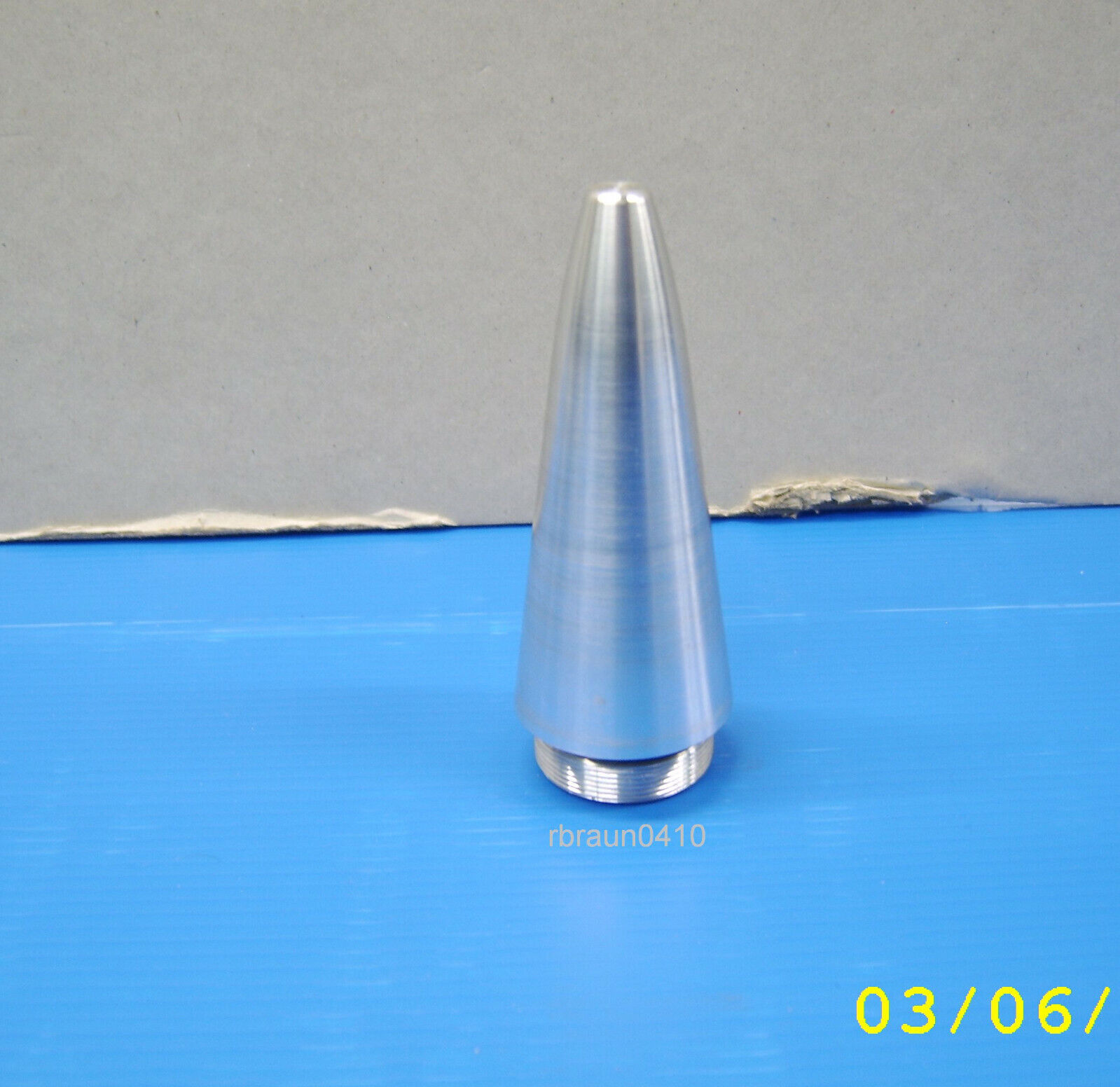 40mm Bofors L/70 replica nose cone.   Machined from solid aluminum