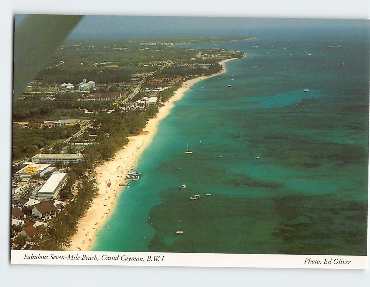 Postcard Seven-Mile Beach, Grand Cayman, British Overseas Territories
