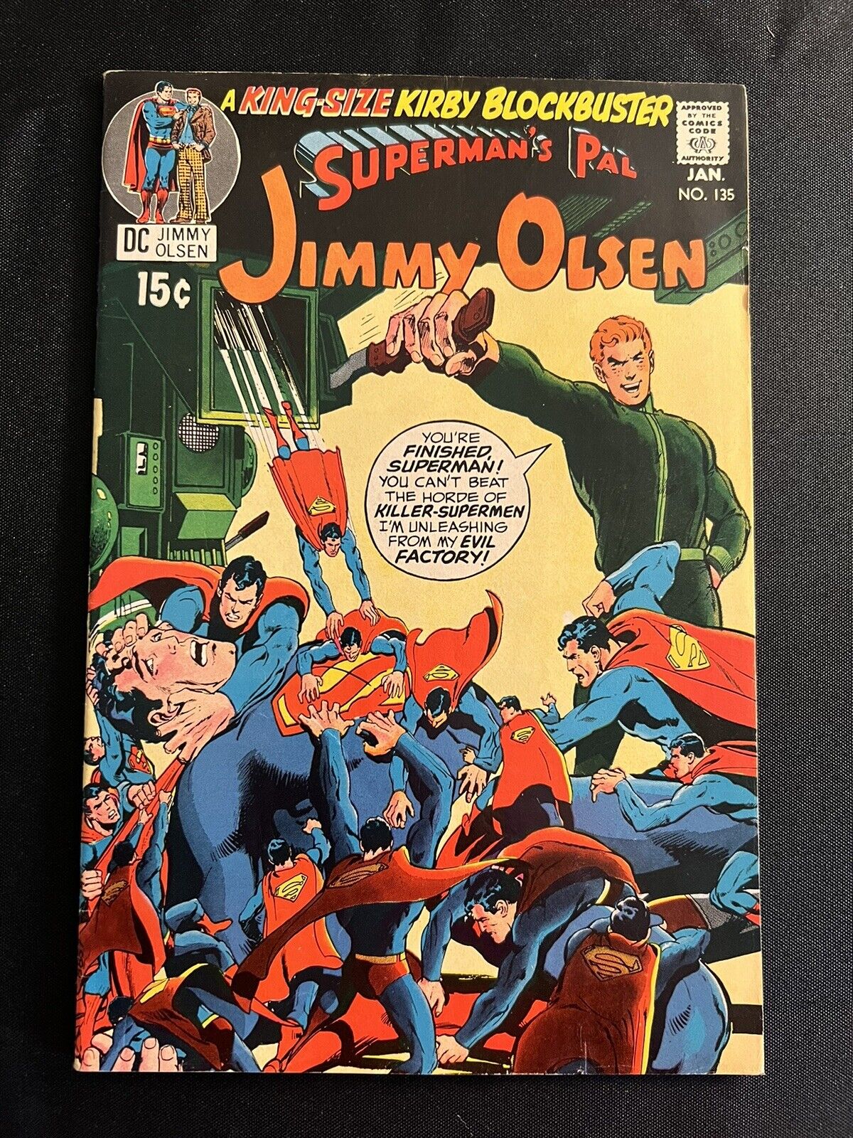 Superman\'s Pal Jimmy Olsen #135 - DC 1971 2nd Darkseid Cameo Neal Adams Cover