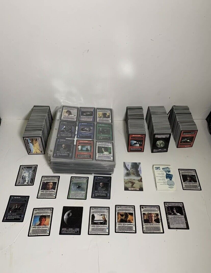 Huge Star Wars Decipher CCG Lot- Lots Of Rares And More Than 3000 Card